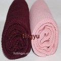 Fashion wholesale New style women plain dubai muslim scarf women crinkle pleated cotton hijab